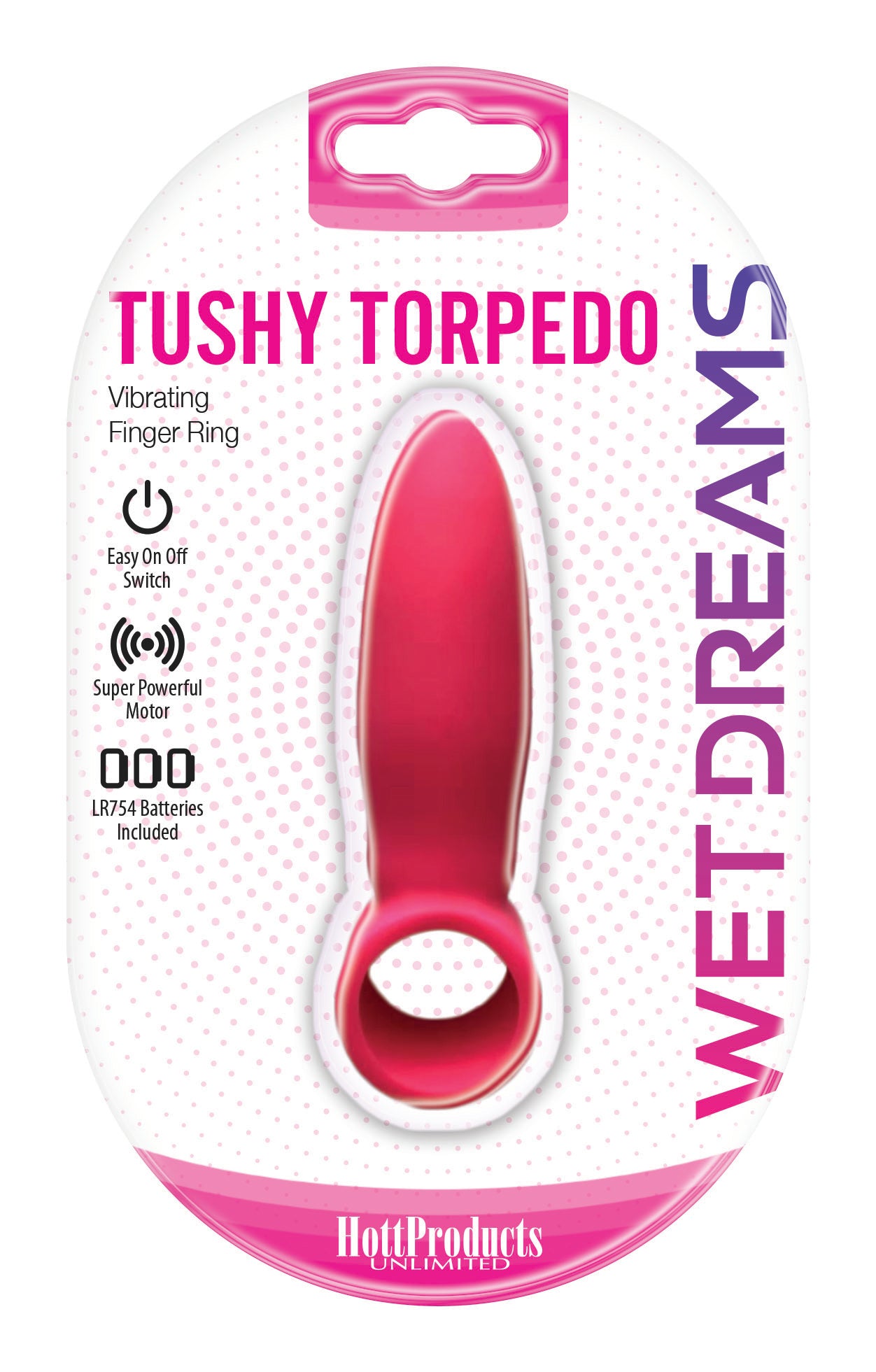 Wet Dreams Tushy Torpedo Finger Ring With Turbo Motor - Pink - Not Very Vanilla