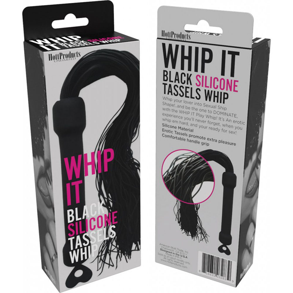 Whip It! Black Tassel Whip - Not Very Vanilla