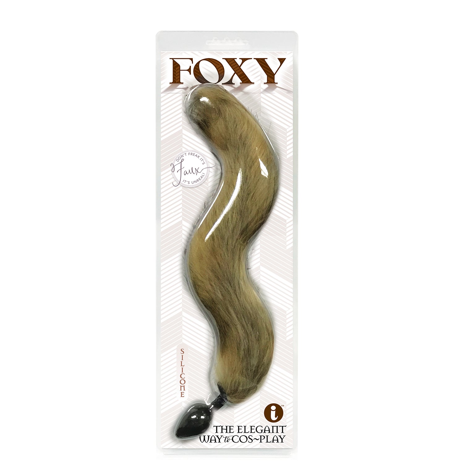 Foxy Fox Tail Silicone Butt Plug - Gold - Not Very Vanilla