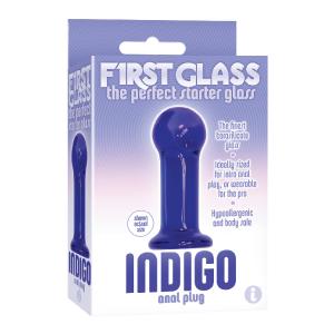 The 9's First Glass Indigo Anal Plug - Blue - Not Very Vanilla