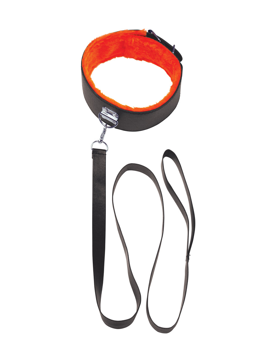 The 9's Orange Is the New Black Short Leash - Black - Not Very Vanilla