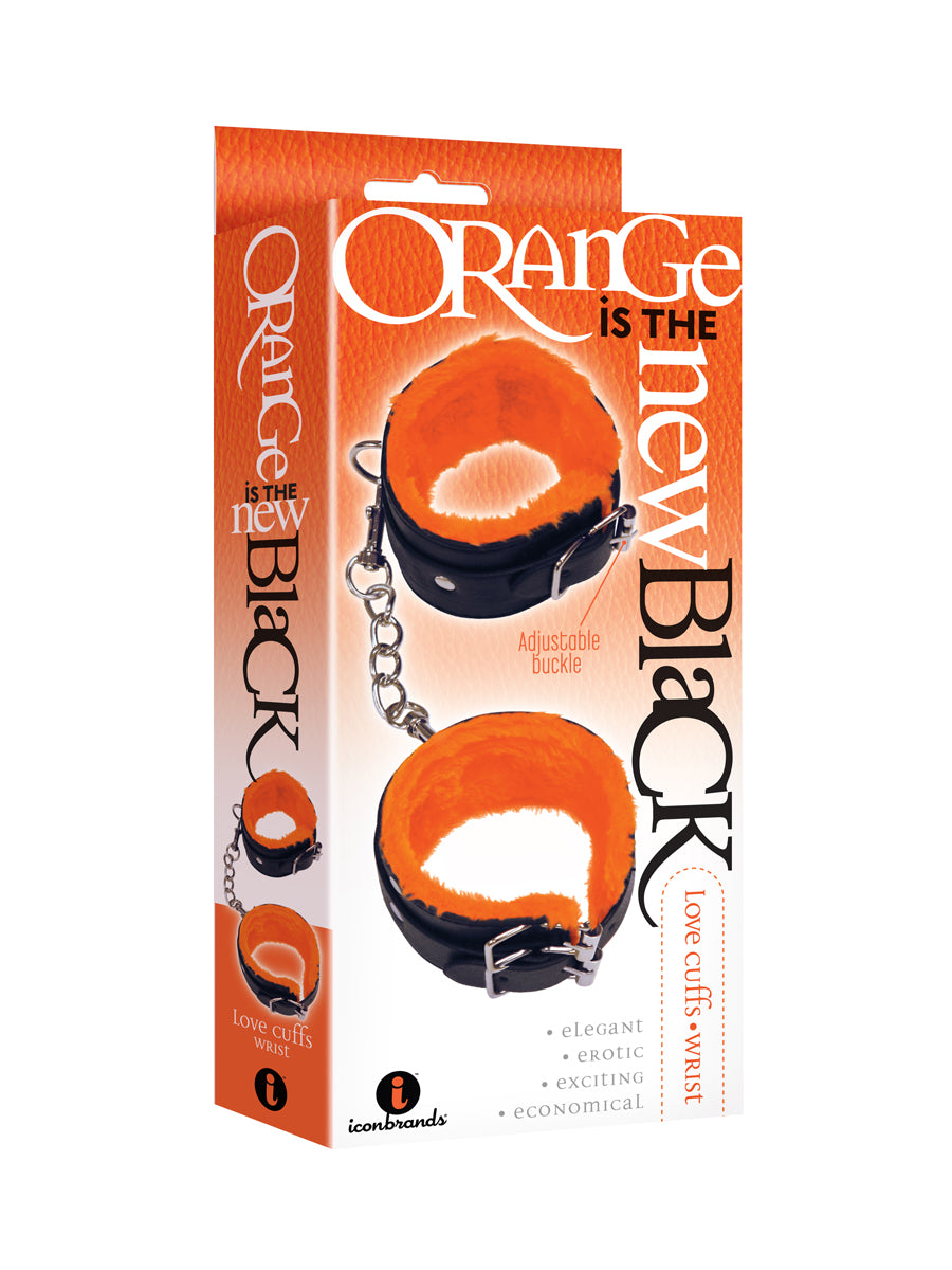 The 9's Orange Is the New Black Love Cuffs Wrist - Black - Not Very Vanilla