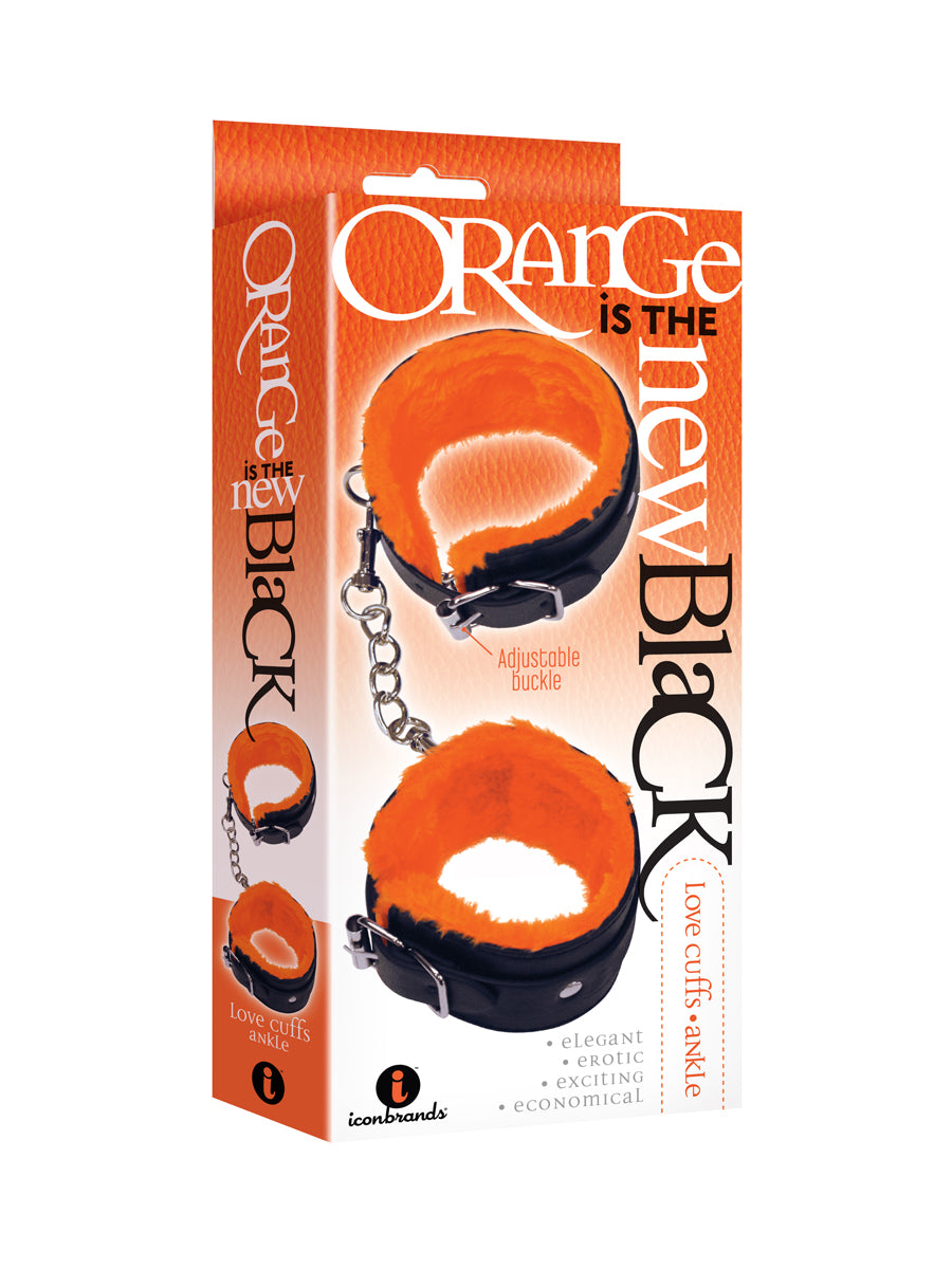 The 9's Orange Is the New Black Love Cuffs Ankle - Black - Not Very Vanilla