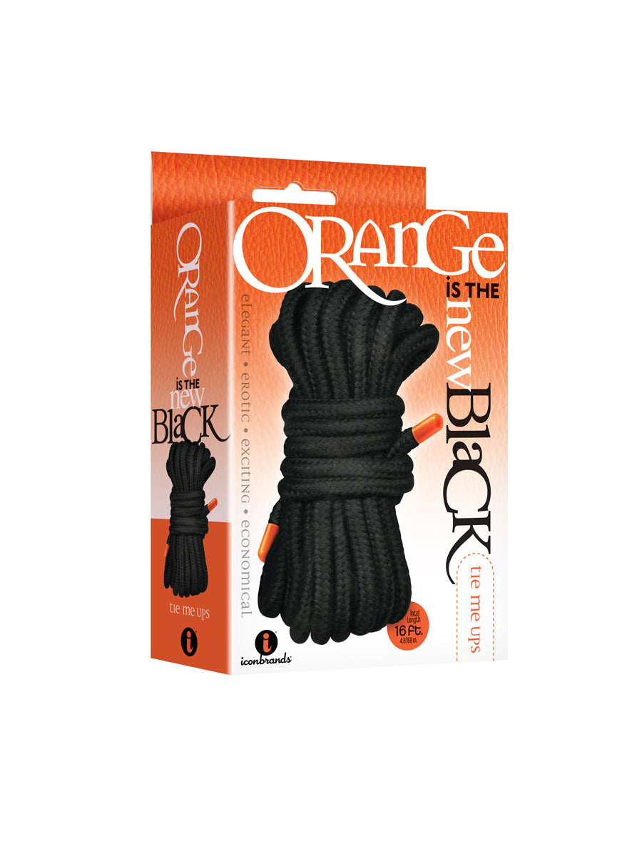 The 9's Orange Is the New Black Tie Me Ups - Black - Not Very Vanilla