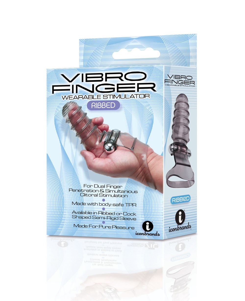 Vibro Finger Wearable Stimulator - Grey - Not Very Vanilla