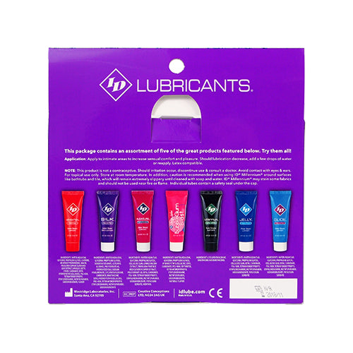 ID Sensual Lubricants 5 Pack Assorted Sampler - Not Very Vanilla