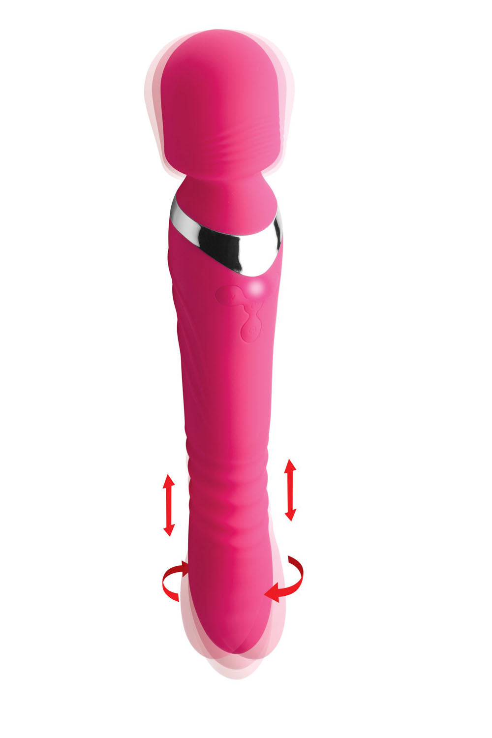 Ultra Thrusting and Vibrating Silicone Wand - Not Very Vanilla