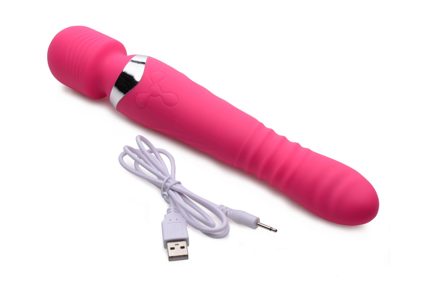 Ultra Thrusting and Vibrating Silicone Wand - Not Very Vanilla