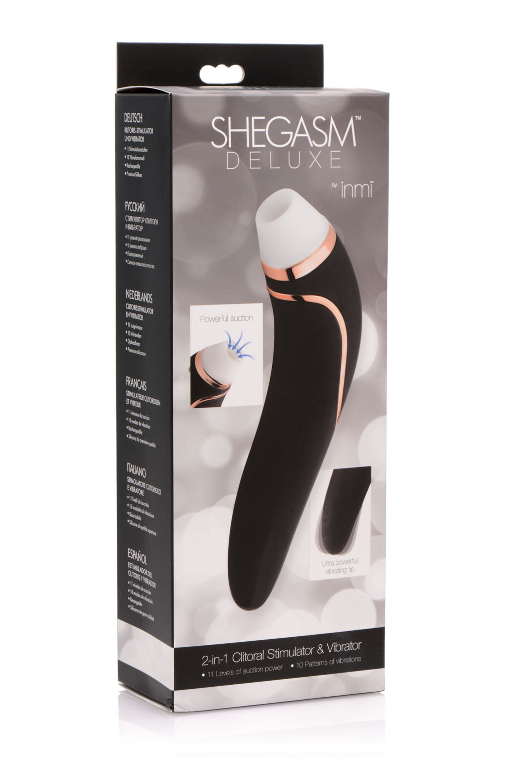 Shegasm Deluxe Clitoral Stimulator and Vibe - Black - Not Very Vanilla