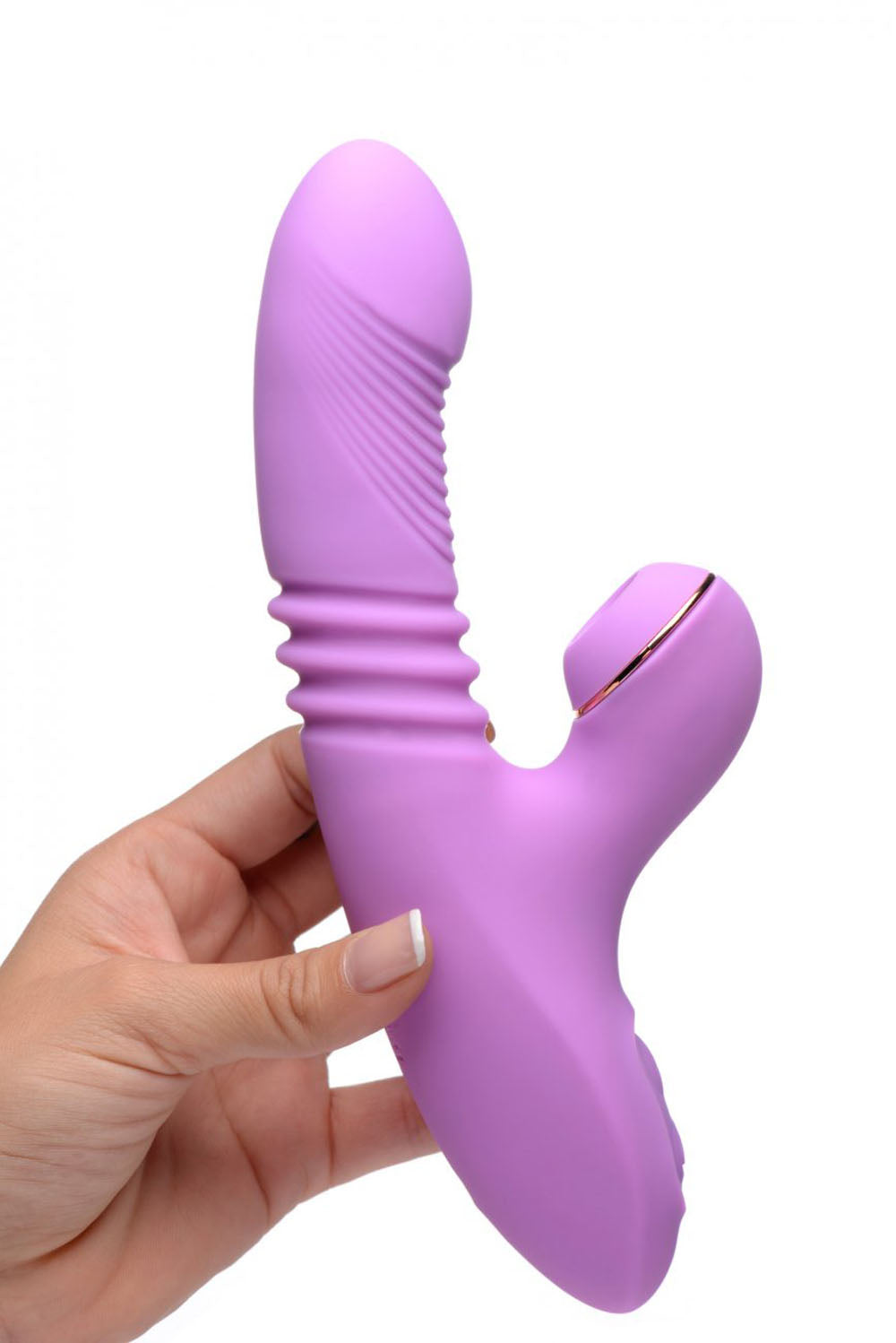 Shegasm Thrusting Suction Rabbit - Purple - Not Very Vanilla