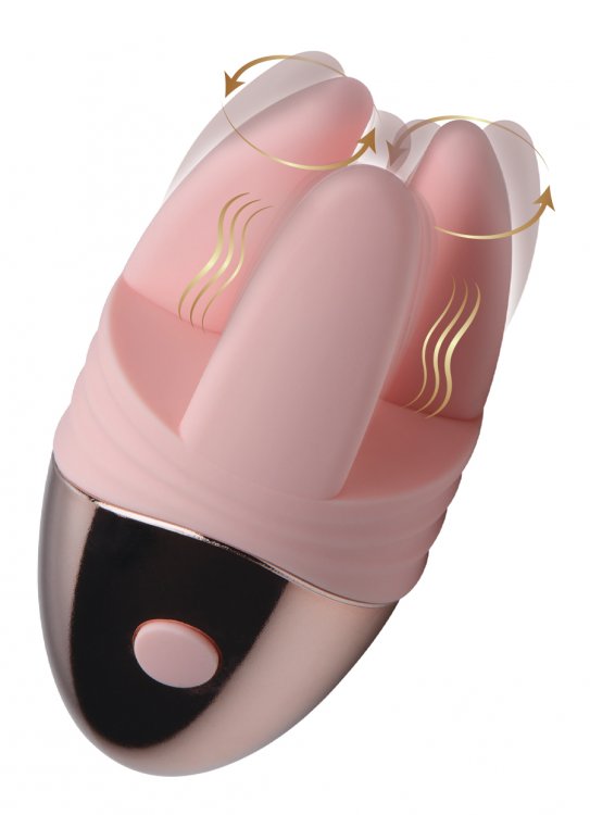 Vibrassage Caress Vibrating Clit Teaser- Pink - Not Very Vanilla