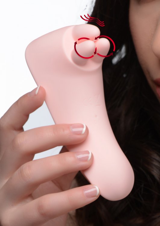 Vibrassage Fondle Vibrating Clit Massager - Pink - Not Very Vanilla