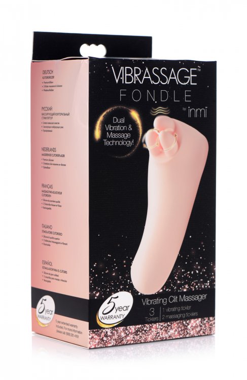 Vibrassage Fondle Vibrating Clit Massager - Pink - Not Very Vanilla