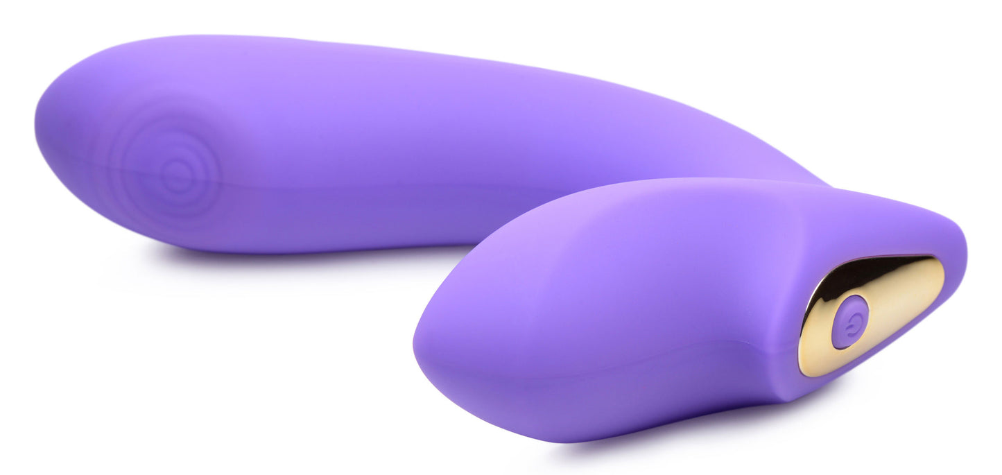 10x G-Tap Tapping Silicone G-Spot Vibrator - Purple - Not Very Vanilla