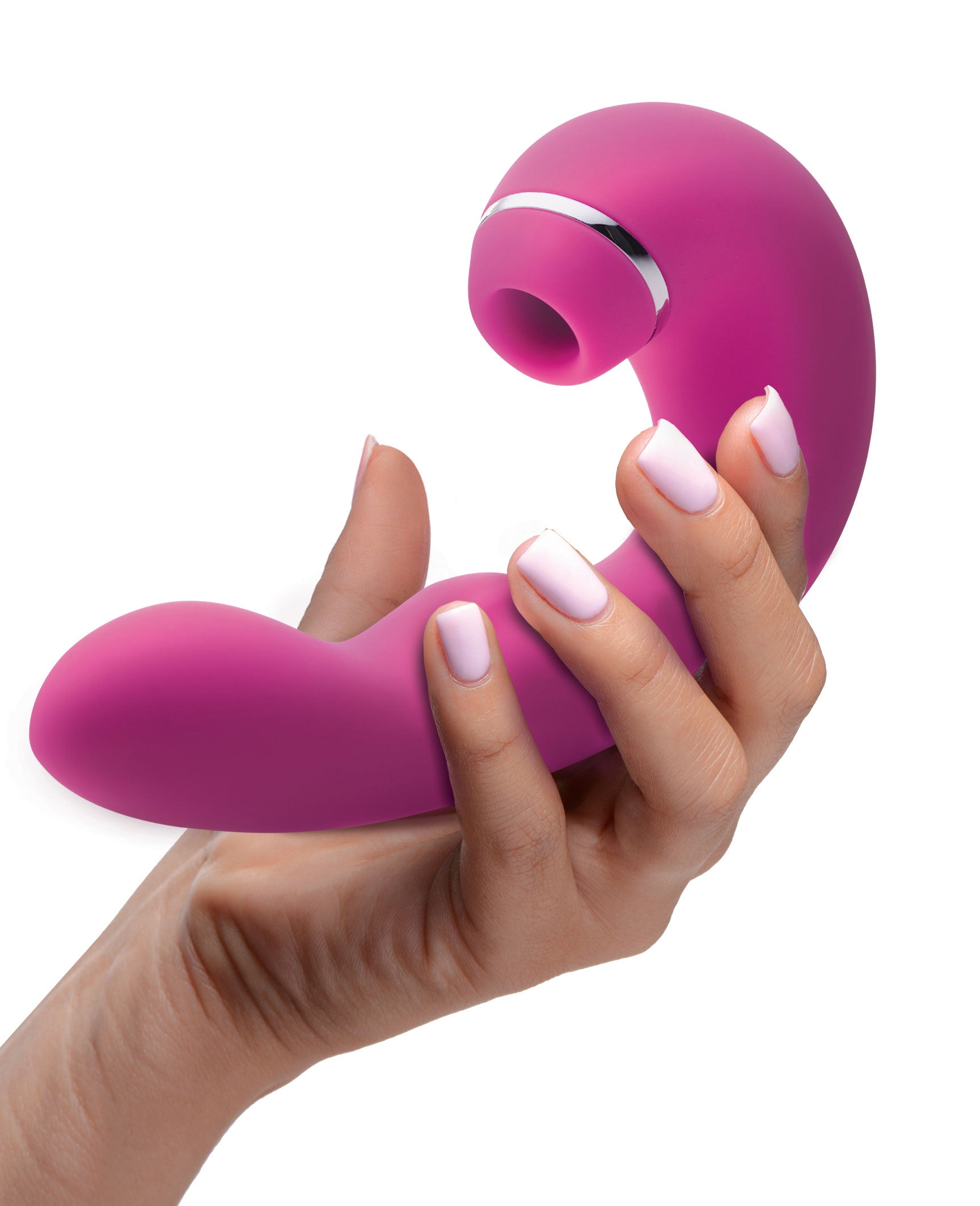 Shegasm 5 Star 10x Tapping G-Spot Vibe With Suction - Pink - Not Very Vanilla