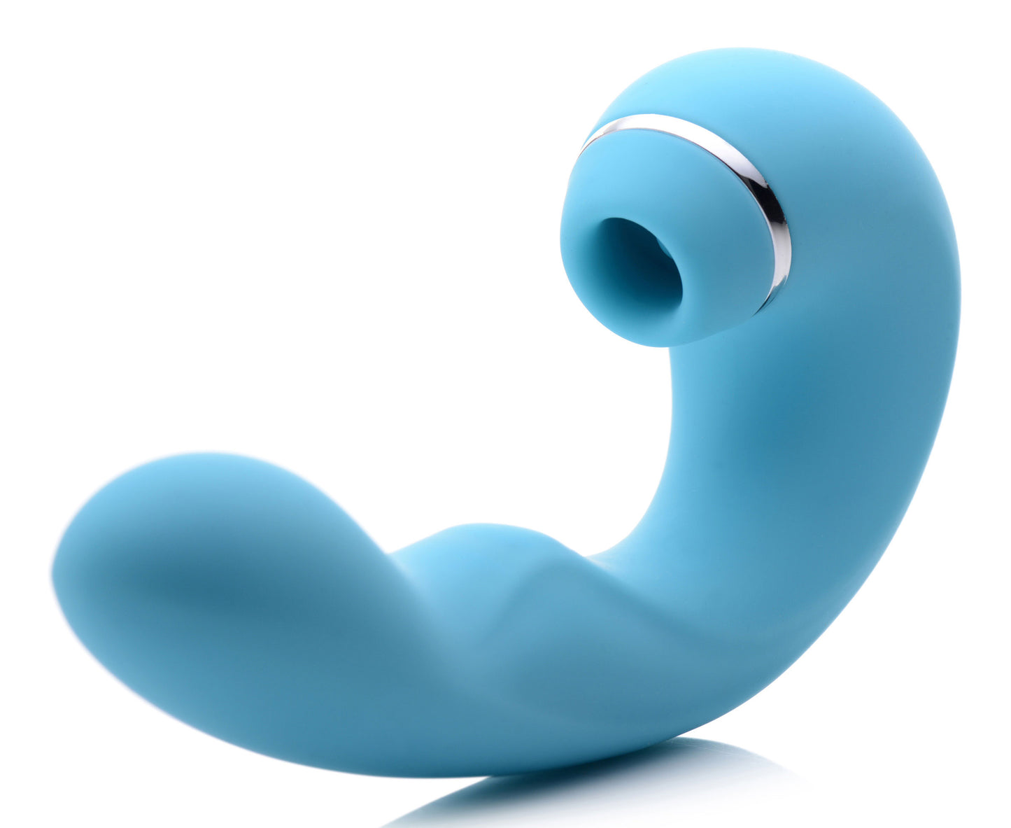 Shegasm 5 Star 10x Tapping G-Spot Vibe With Suction - Teal - Not Very Vanilla