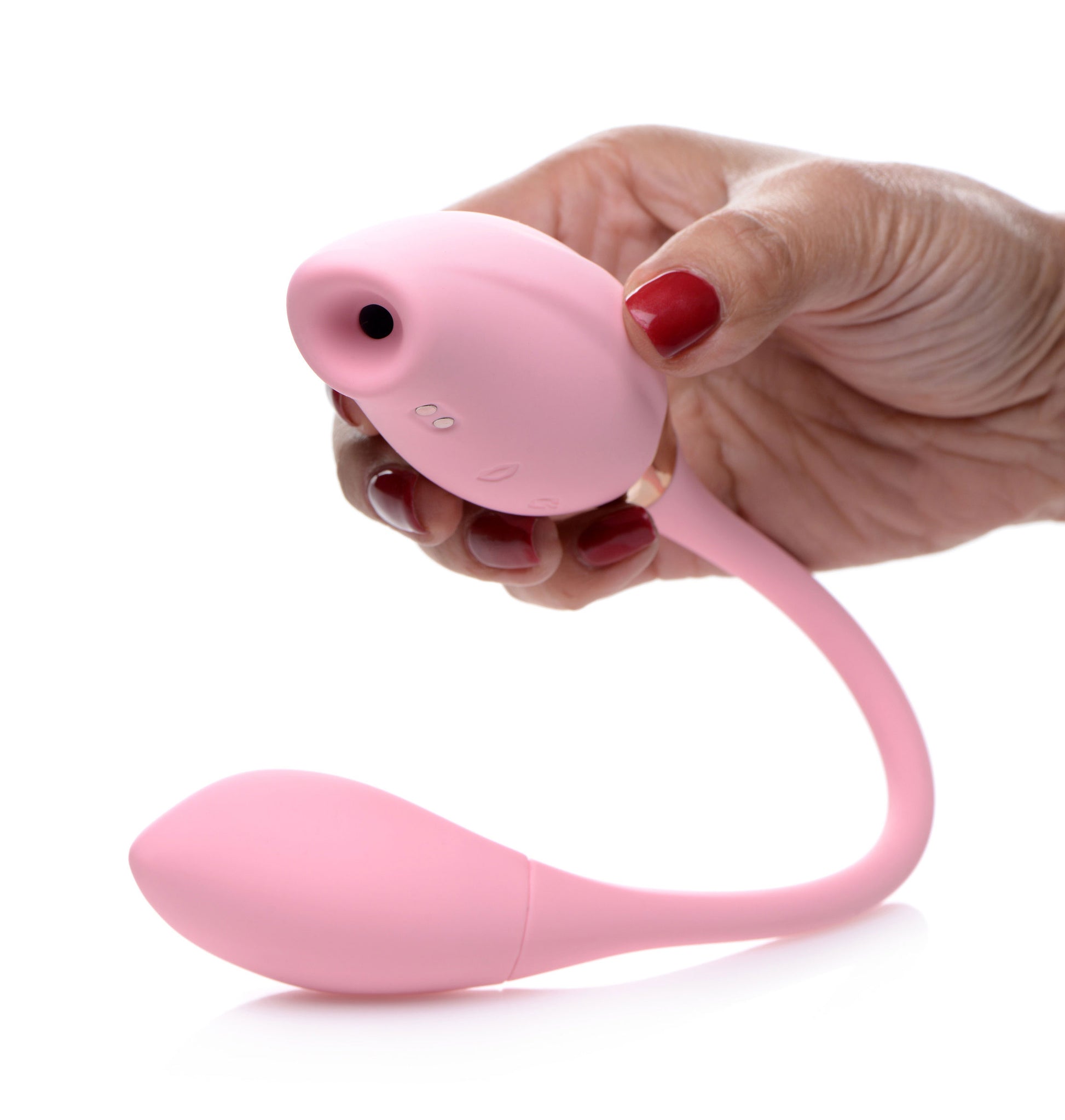 Shegasm 8x Tandem Plus Silicone Suction Clit Stimulator and Egg - Not Very Vanilla