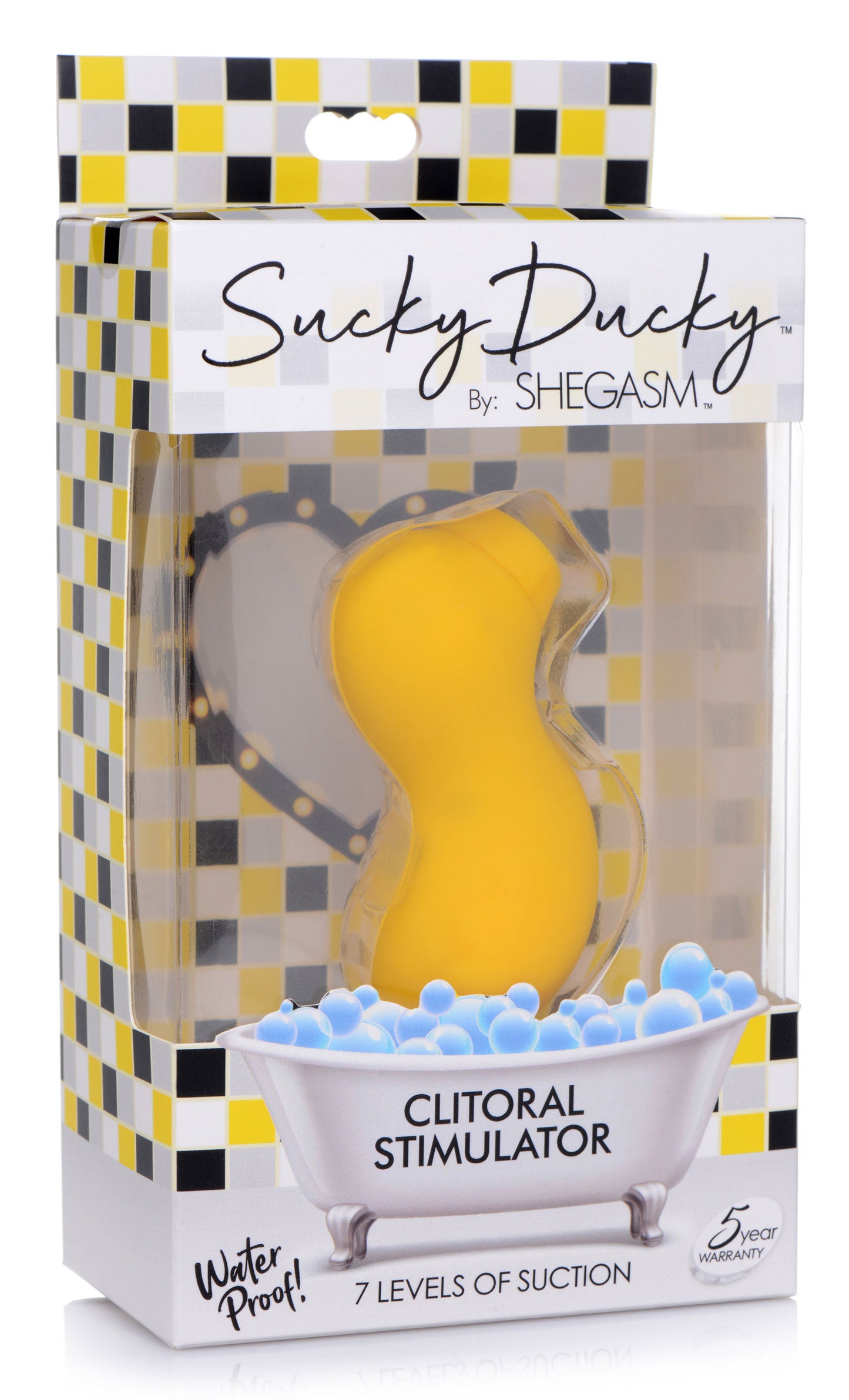 Sucky Ducky Silicone Clitoral Stimulator - Yellow - Not Very Vanilla