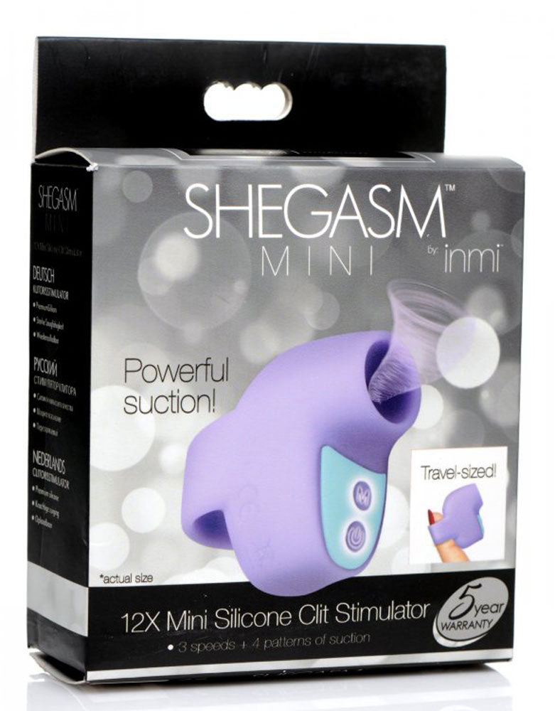 Shegasm Mini 12x Mini Silicone Clit Stimulator - Purple - Not Very Vanilla