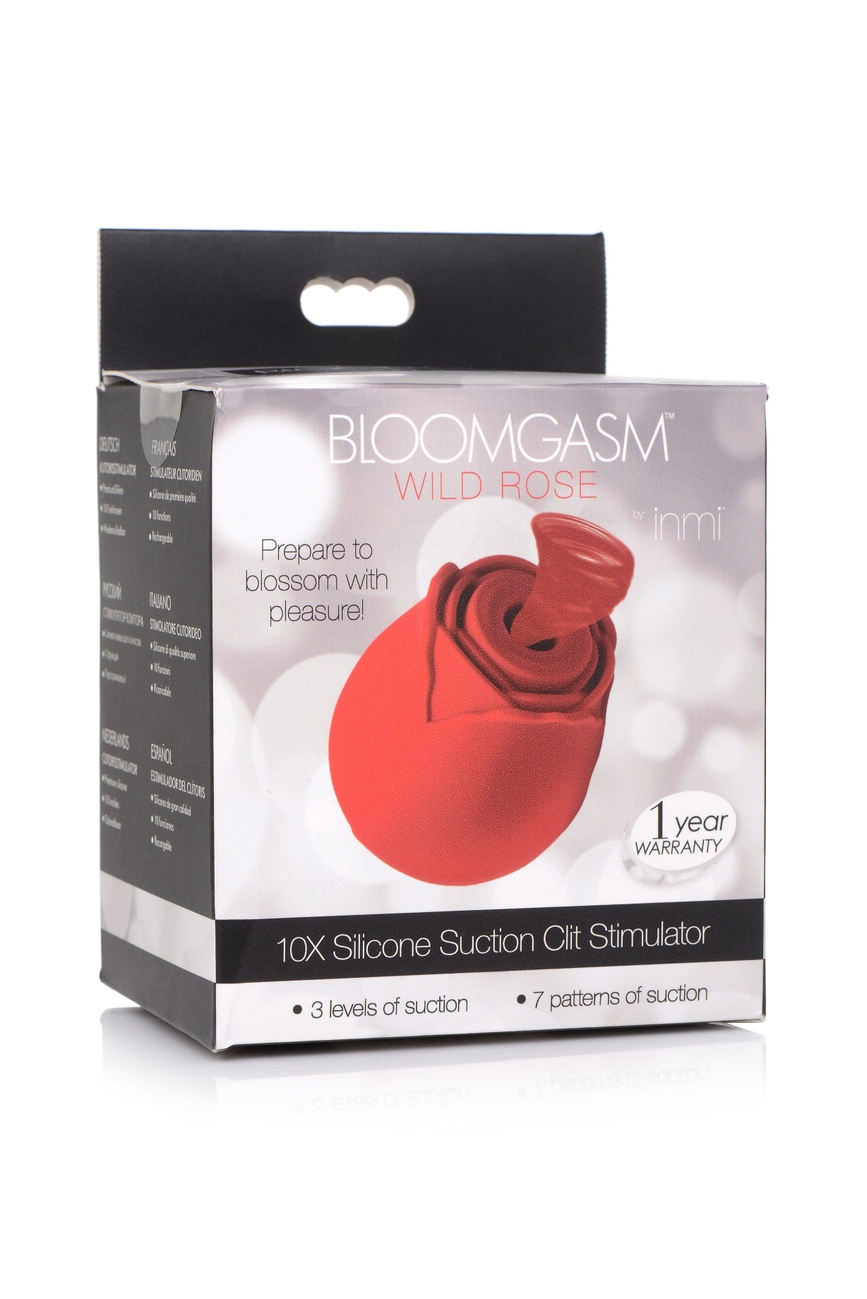 Inmi - Bloomgasm Wild Rose Silicone Suction Stimulator - Red - Not Very Vanilla