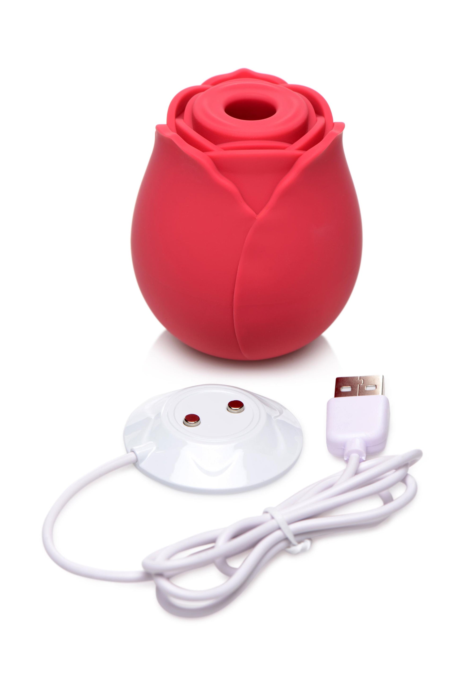 Inmi - Bloomgasm Wild Rose Silicone Suction Stimulator - Red - Not Very Vanilla