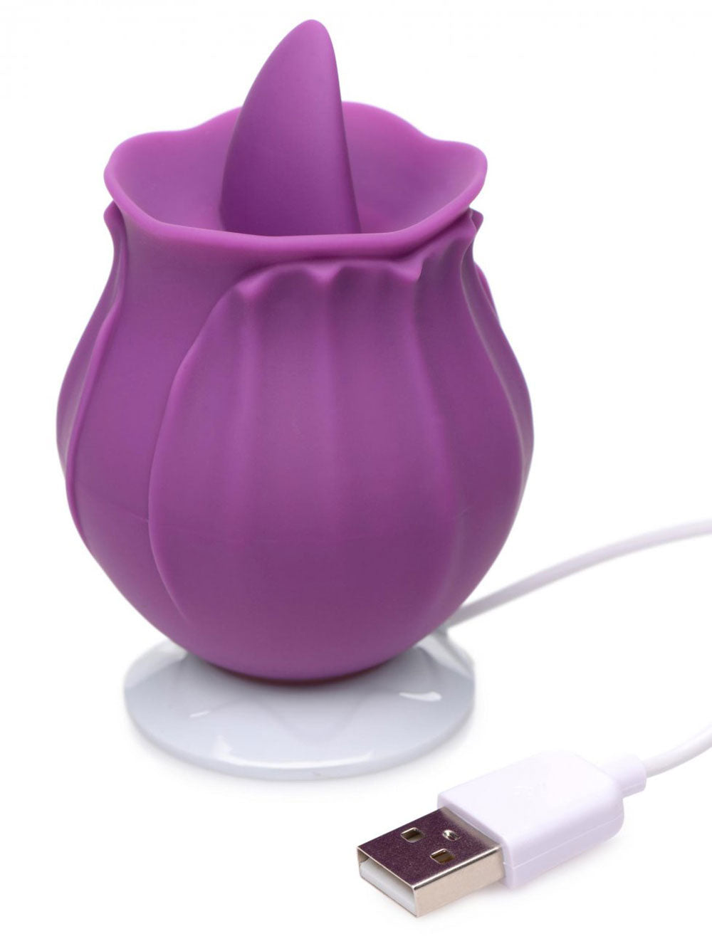 Inmi - Bloomgasm Wild Violet Licking Silicone Stimulator - Violet - Not Very Vanilla