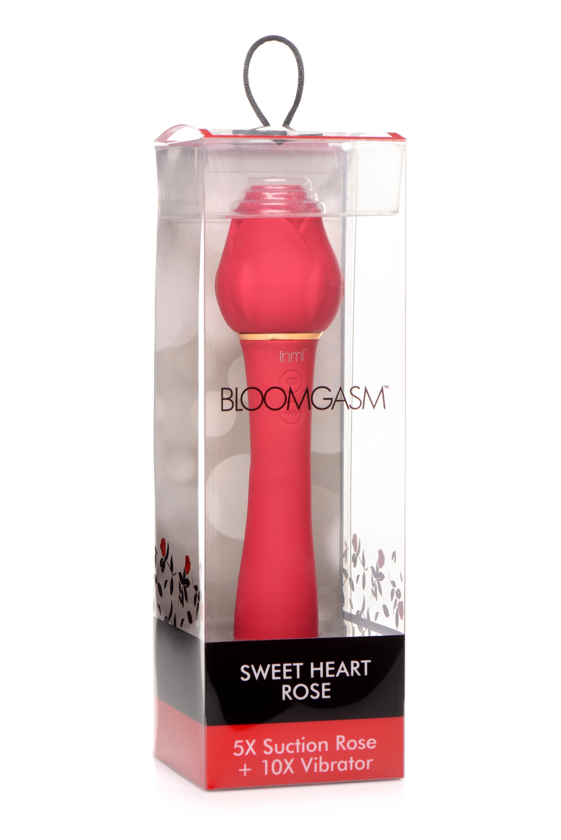 Bloomgasm - Sweet Heart Rose 5x Suction Rose and 10x Vibrator - Pink - Not Very Vanilla