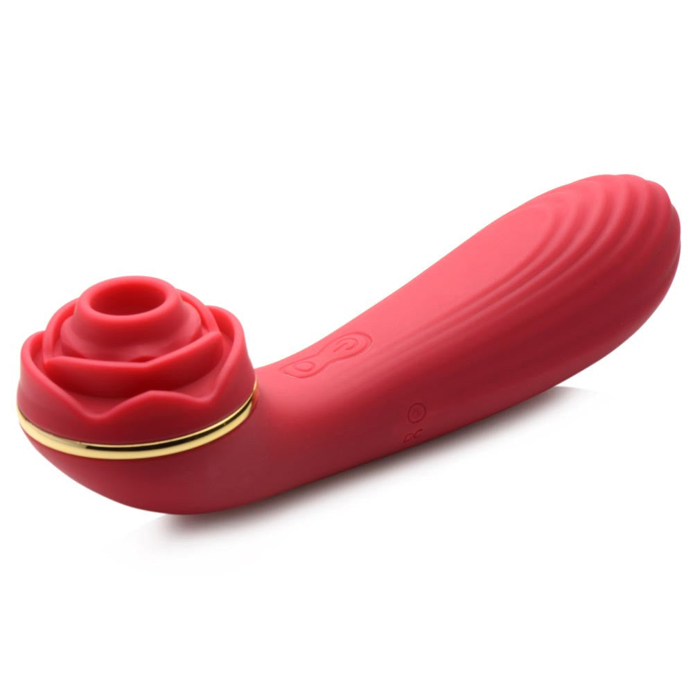 Bloomgasm Passion Petals 10x Suction Rose Vibrator - Red - Not Very Vanilla