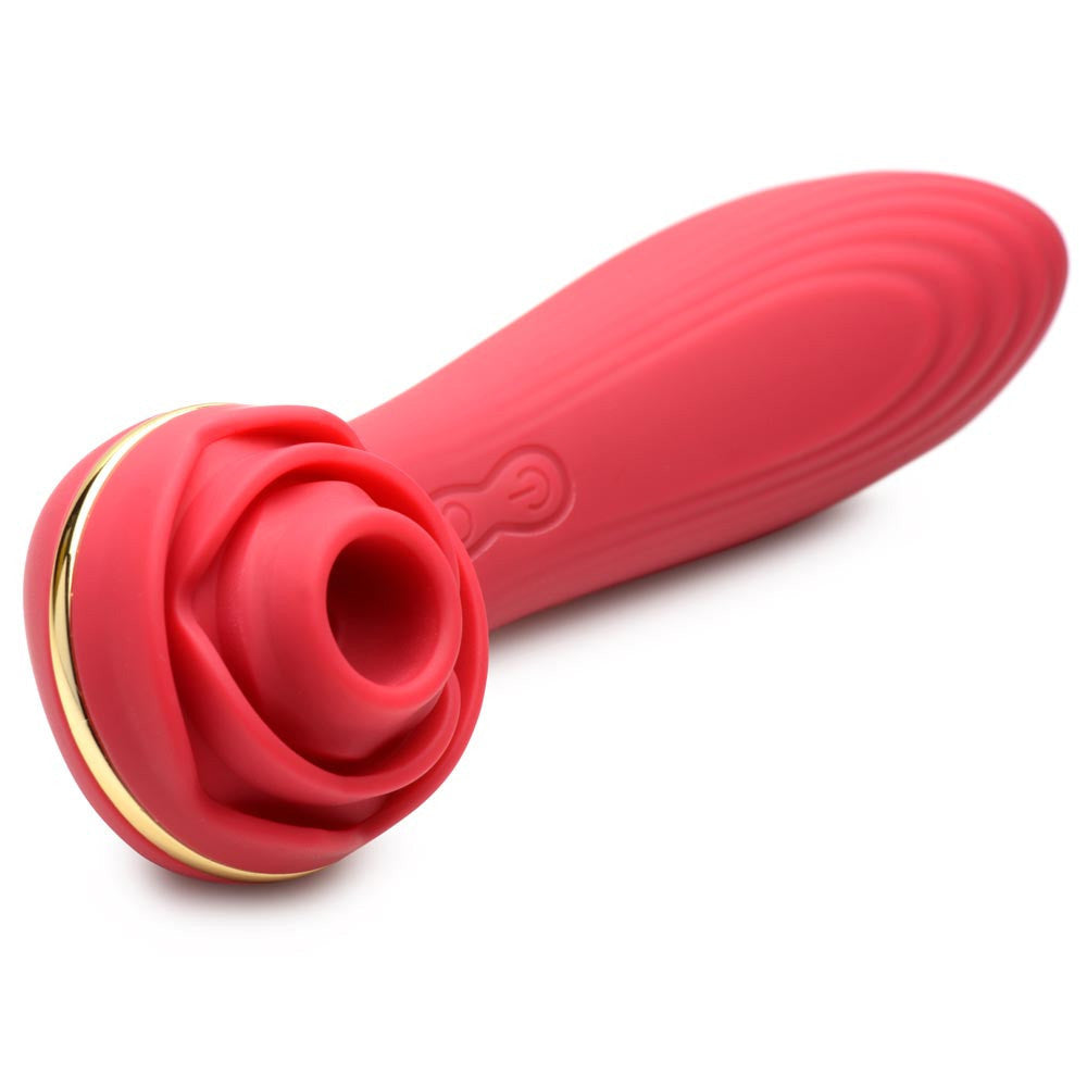 Bloomgasm Passion Petals 10x Suction Rose Vibrator - Red - Not Very Vanilla