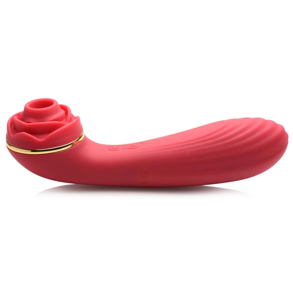 Bloomgasm Passion Petals 10x Suction Rose Vibrator - Red - Not Very Vanilla