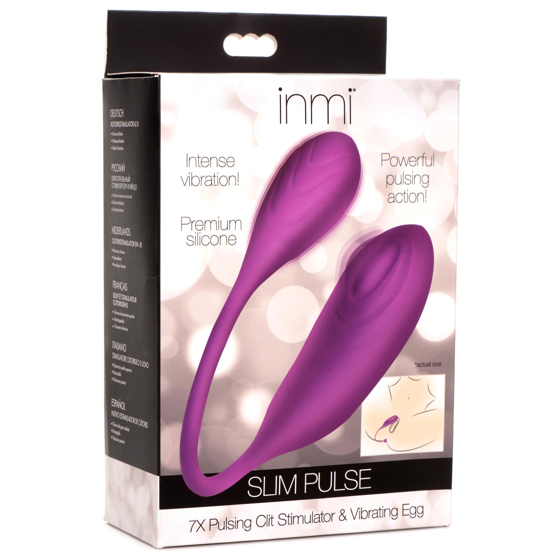 Slim Pulse 7x Pulsing Clit Stimulator and Vibrating Egg - Purple - Not Very Vanilla