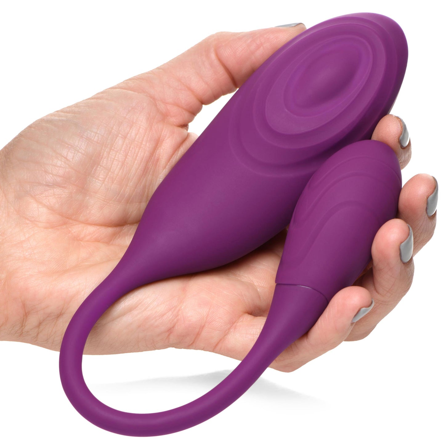 Slim Pulse 7x Pulsing Clit Stimulator and Vibrating Egg - Purple - Not Very Vanilla