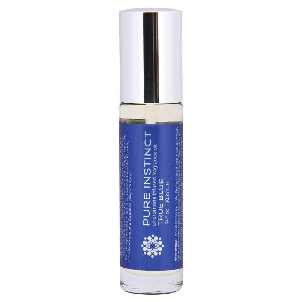 Pure Instinct Pheromone Fragrance Oil True Blue - Roll on 10.2 ml | 0.34 Fl. Oz - Not Very Vanilla