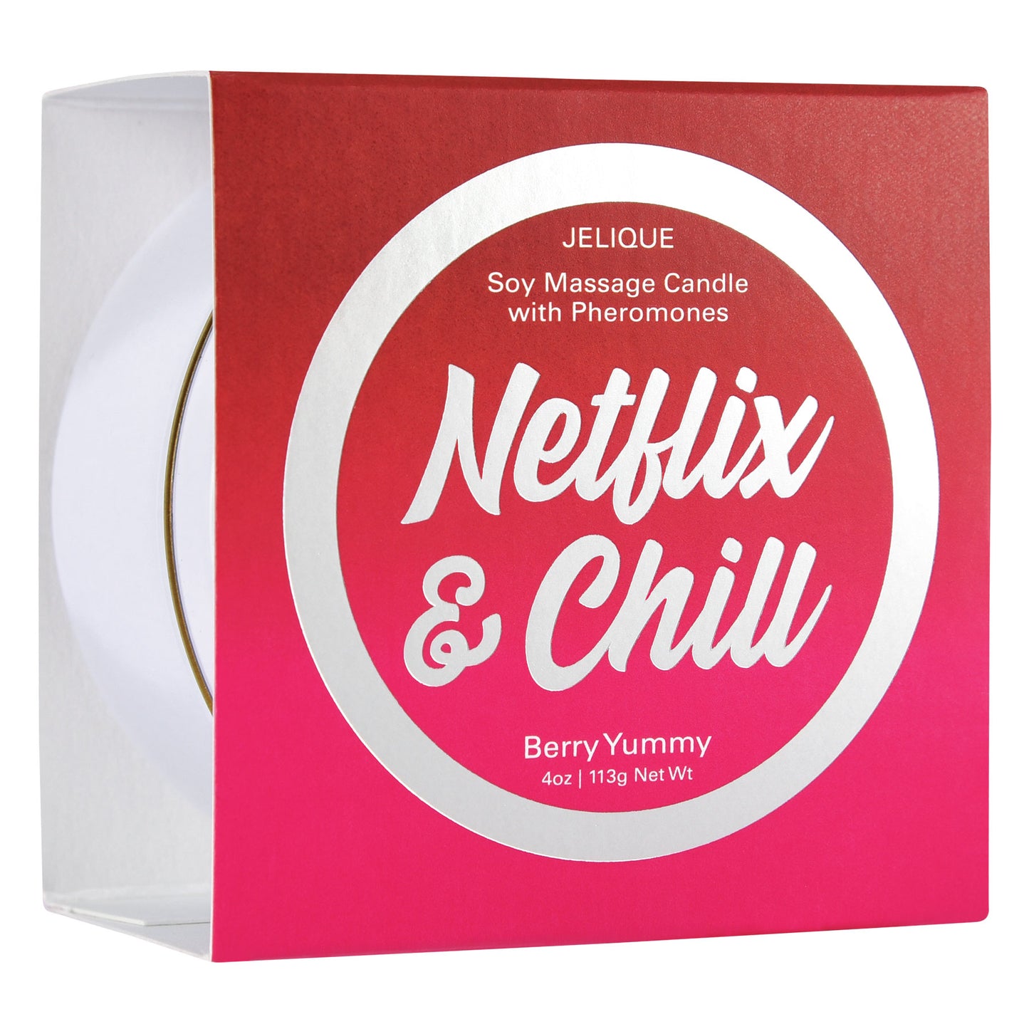 Massage Candle - Netflix and Chill - Berry Yummy - 4 Oz. Jar - Not Very Vanilla