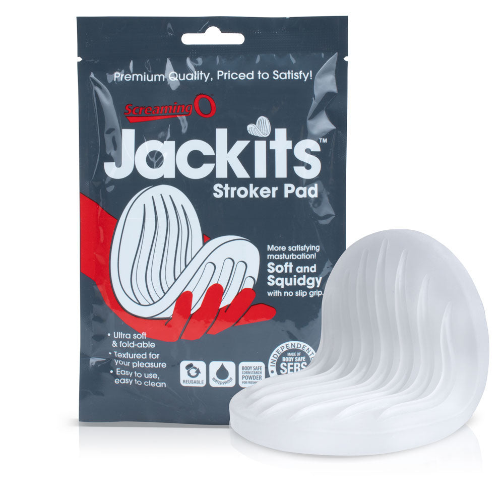 Jackits Stroker Pad - Clear - Each - Not Very Vanilla