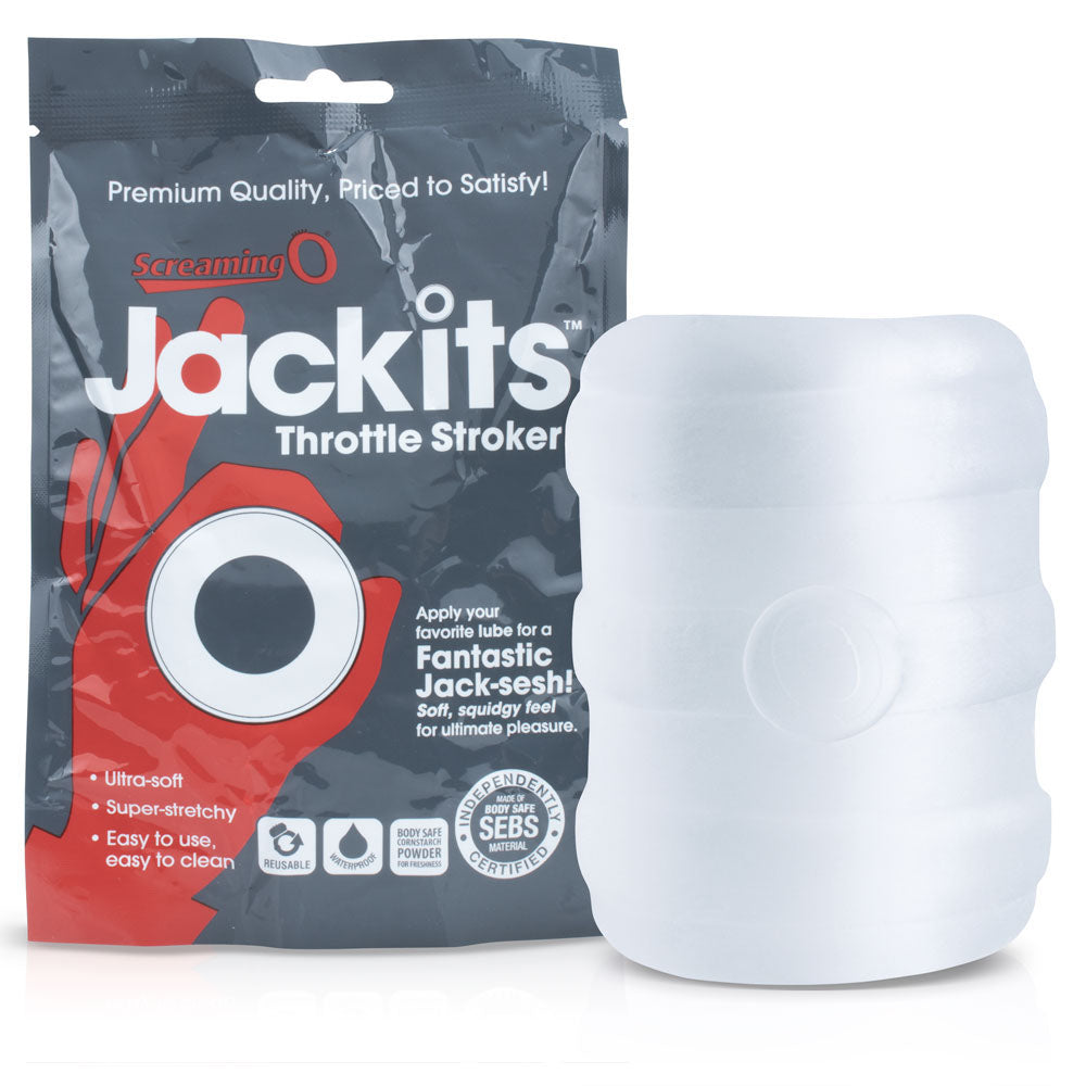 Jackits Throttle Stroker - Clear - Each - Not Very Vanilla