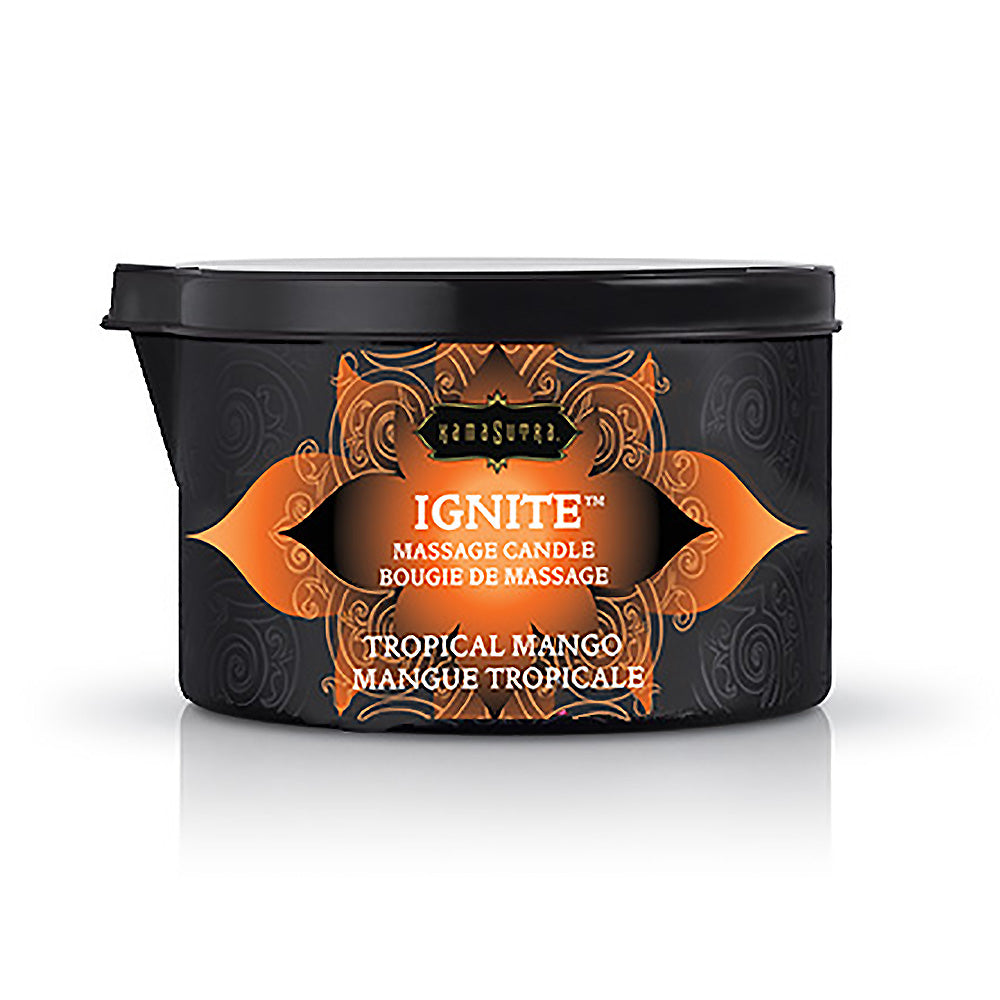 Ignite Tropical Mango Massage Candle - 6 Oz. - Not Very Vanilla