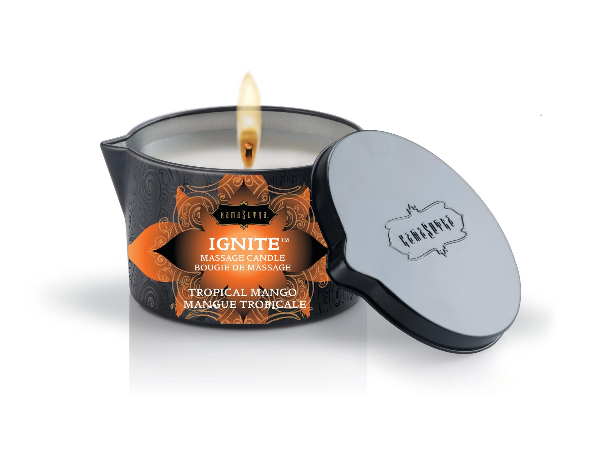 Ignite Tropical Mango Massage Candle - 6 Oz. - Not Very Vanilla