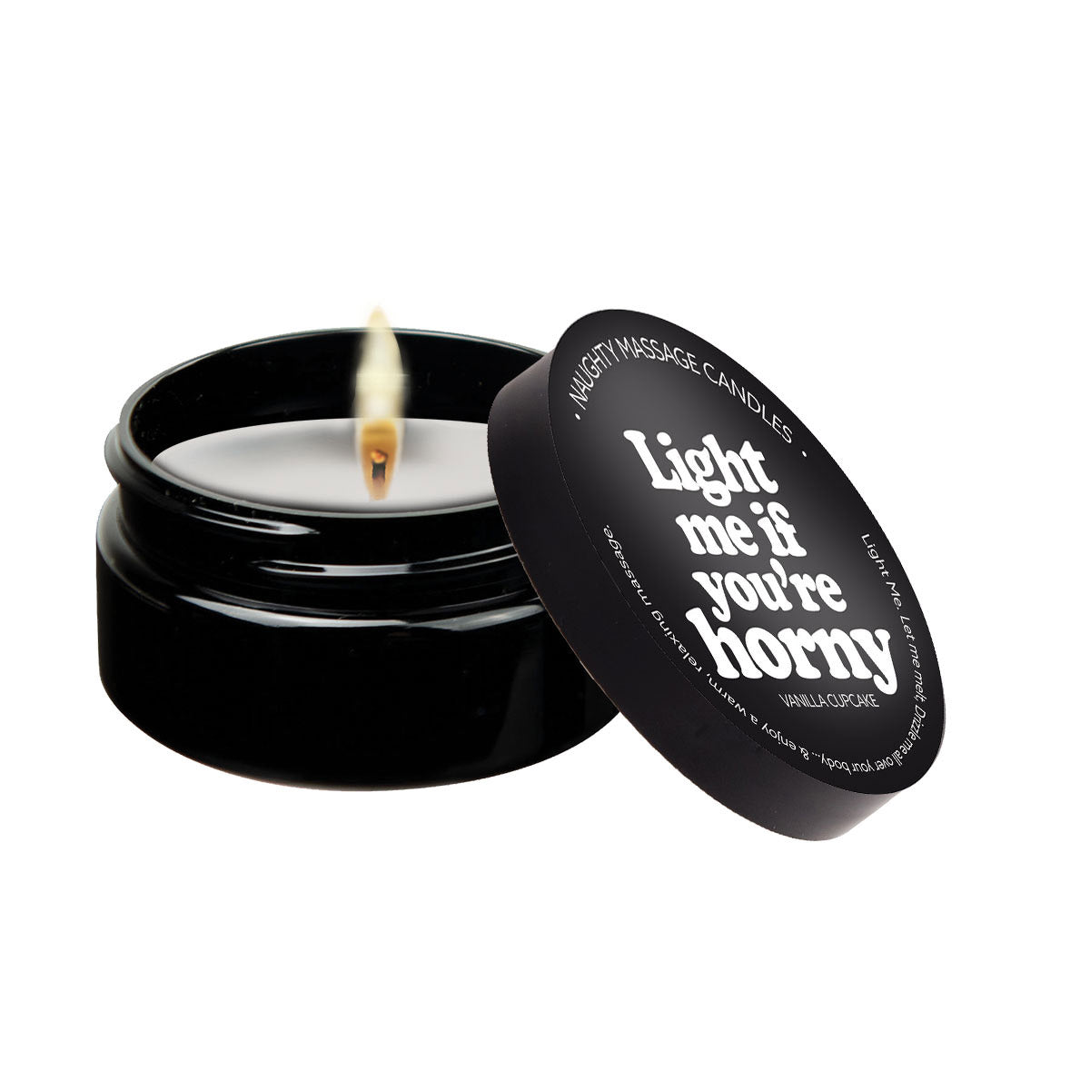 Light Me if You're Horny - Massage Candle - 2 Oz - Not Very Vanilla