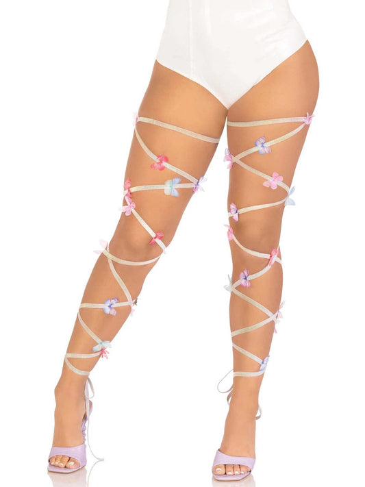 Butterfly Leg Wraps - One Size - Multicolor - Not Very Vanilla