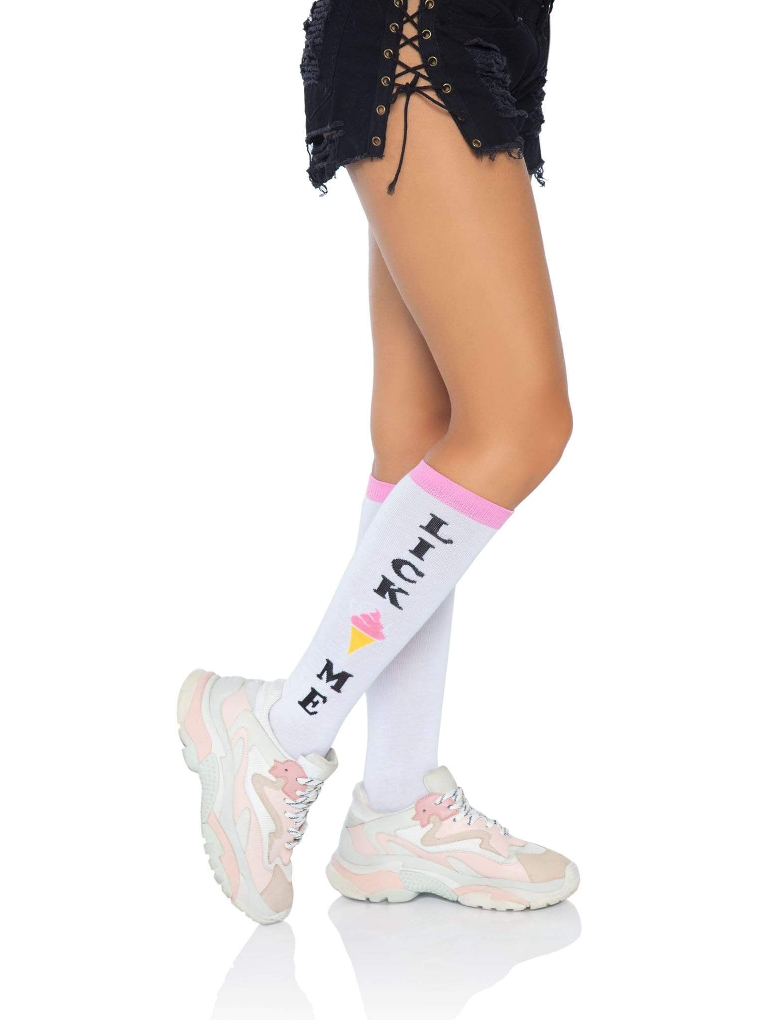 Lick Me Knee Socks - Not Very Vanilla