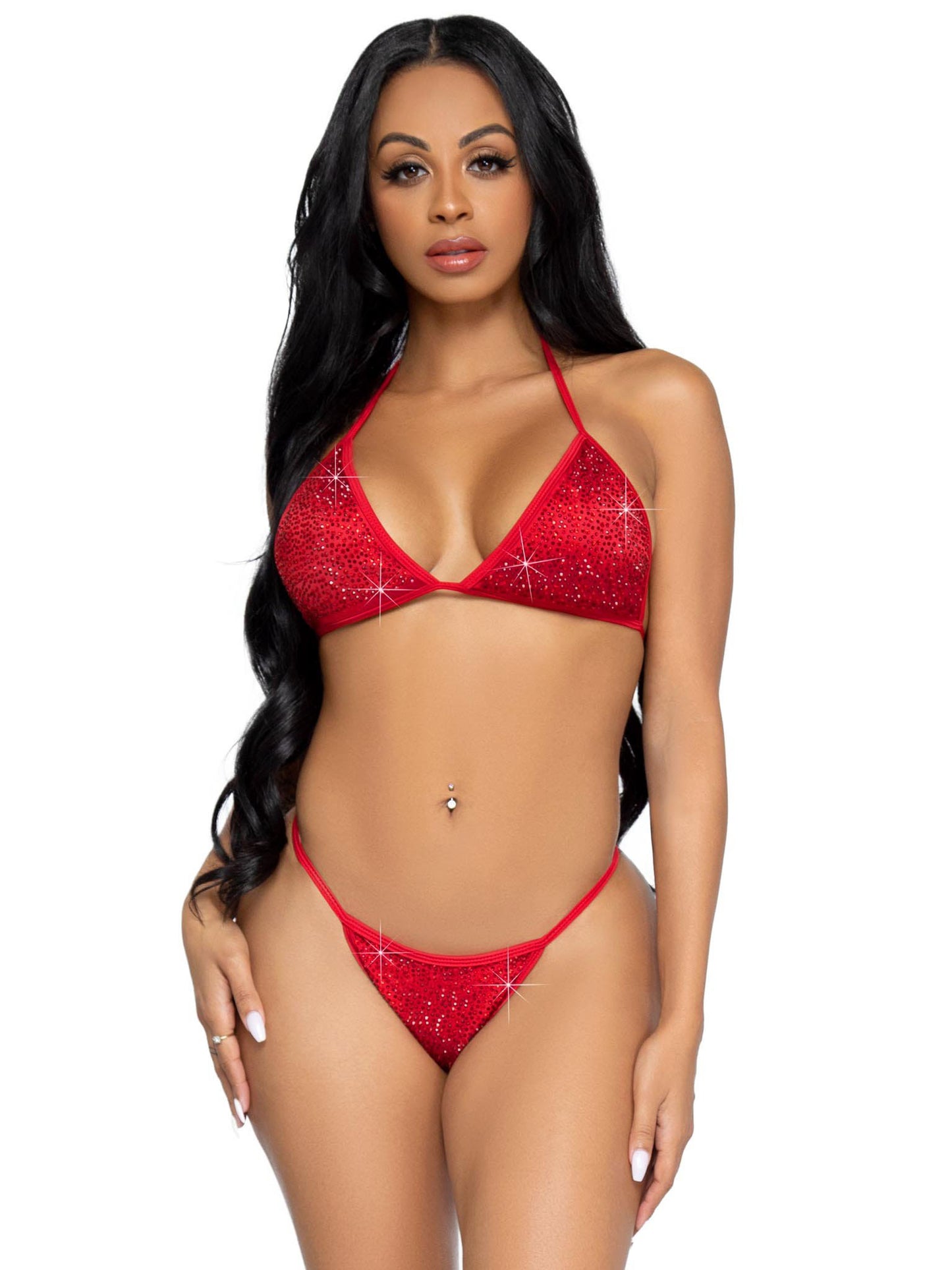 2 Pc Phoenix Bikini Set - Red- Medium - Not Very Vanilla