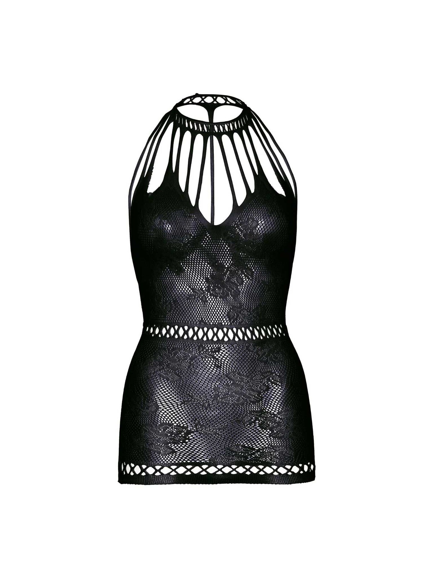 Lasting Love Lace Mini Dress - One Size - Black - Not Very Vanilla