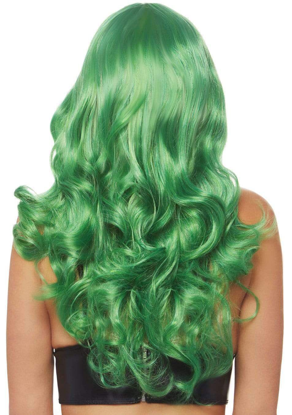 24 Inch Misfit Long Wavy Bang Wig - Green - Not Very Vanilla