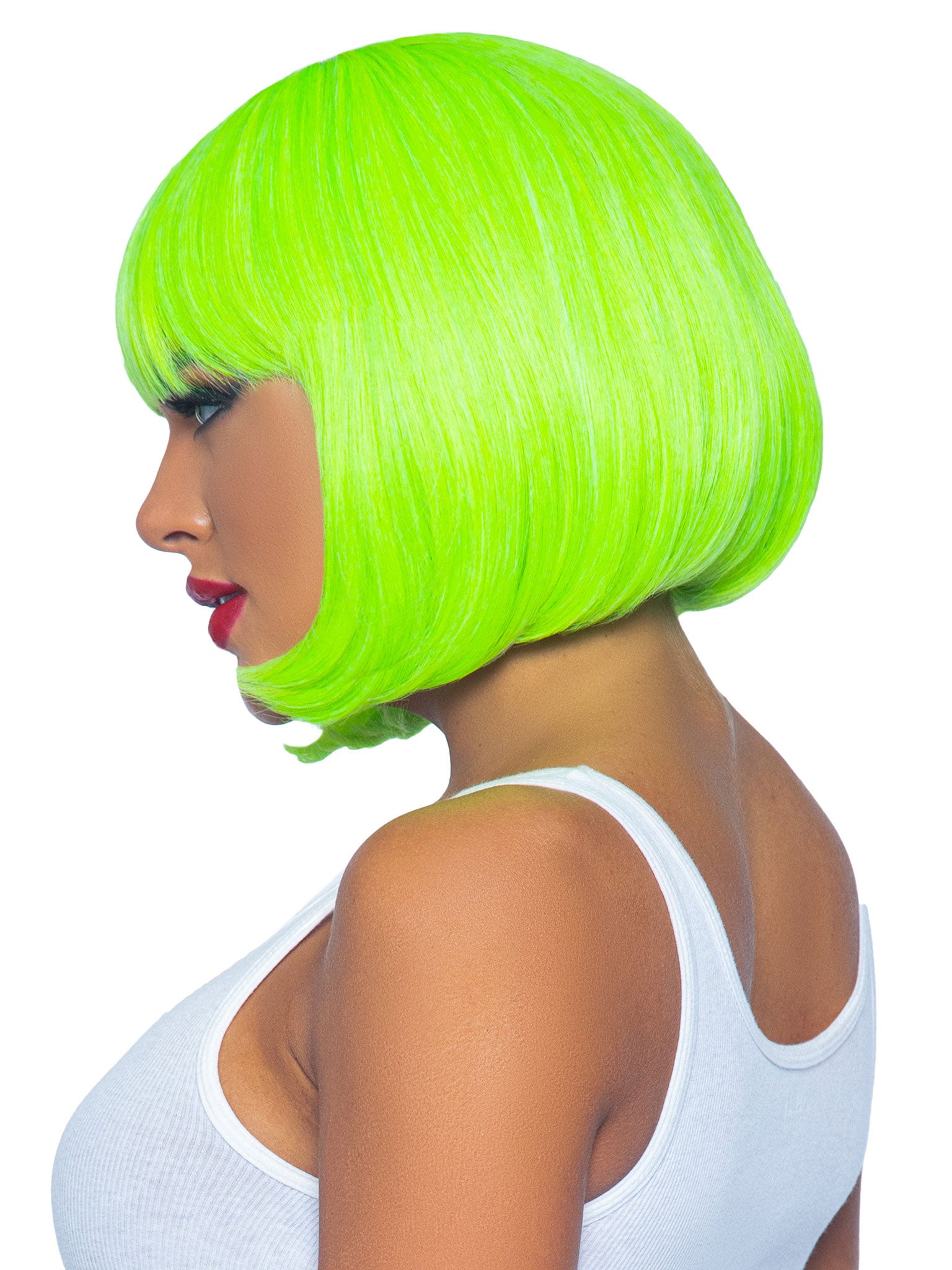 12 Inch Short Bob Wig - Neon Green - Not Very Vanilla