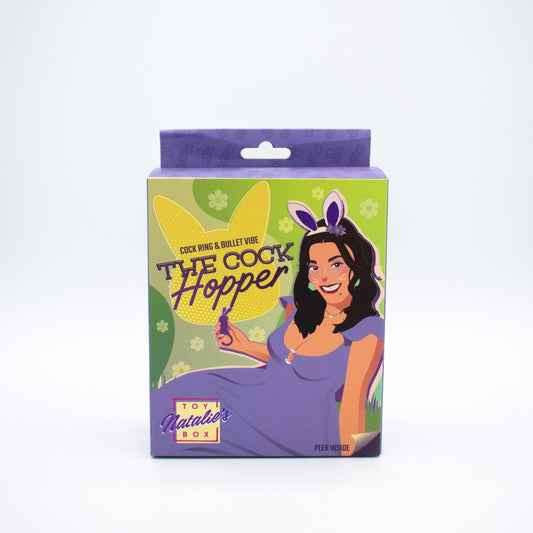 The Cock Hopper Cock Ring and Bullet Vibrator - Purple - Not Very Vanilla