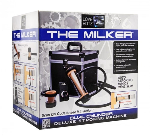 Love Botz the Milker Duel Cylinder Deluxe Stroking Machine - Not Very Vanilla