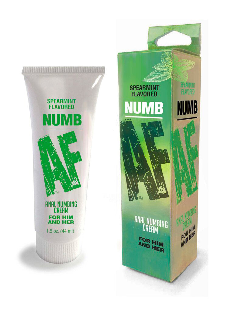 Numb Af- Spearmint Flavored Anal Numb Cream - 1.5 Oz (44 ml) - Not Very Vanilla