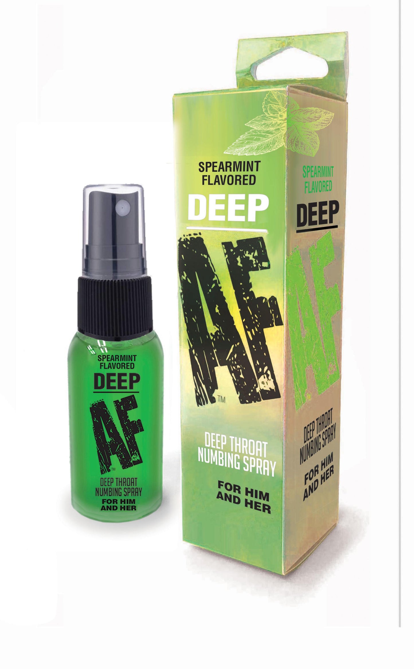 Deep Af - Spearmint Flavored Deep Throat Spray - 1 Oz - Not Very Vanilla