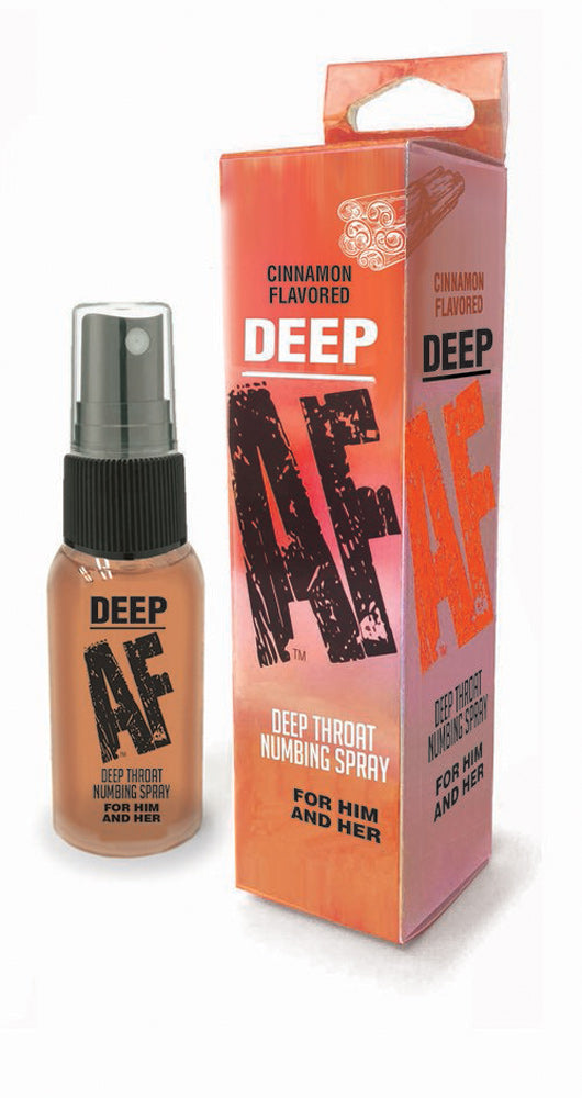 Deep Af Deep Throat Numbing Spray - Cinnamon - 1 Fl. Oz. - Not Very Vanilla